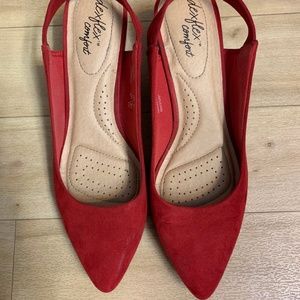 Dexflex Comfort Red Sling Heels - Size 9